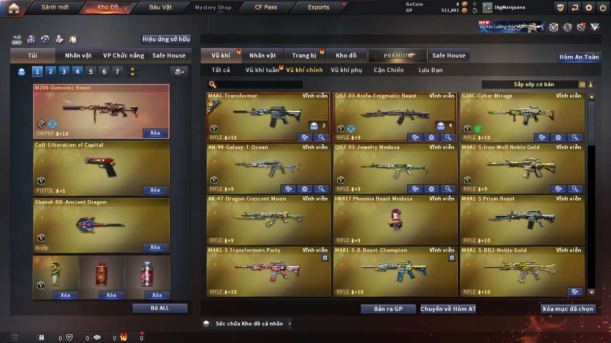 shop acc cf uy tin gia re